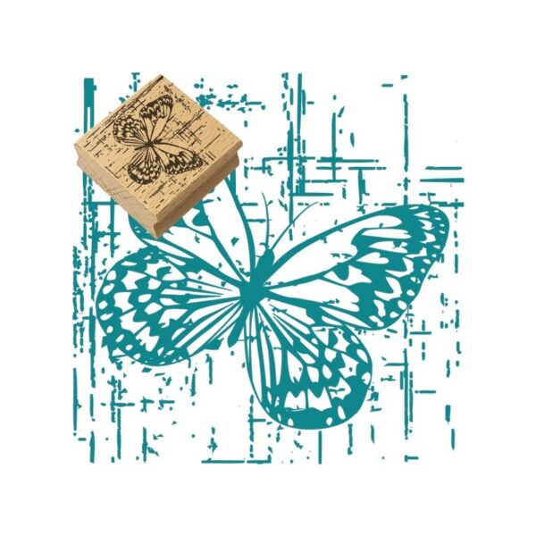 Sello de caucho mariposa