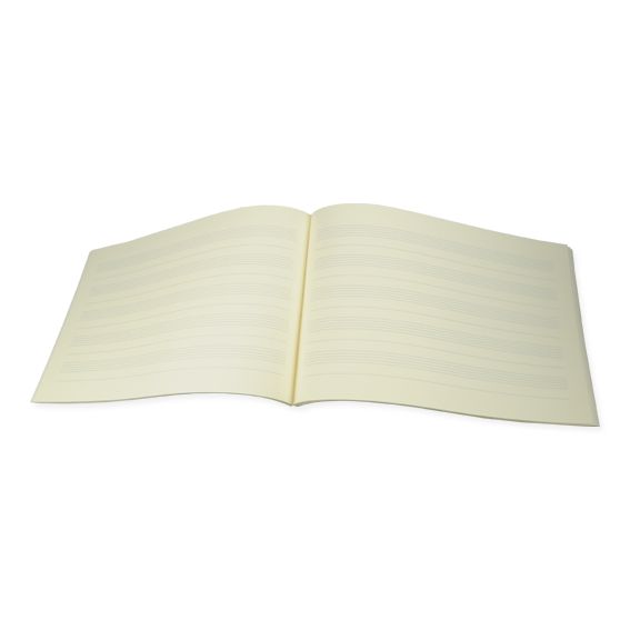 Interior de las páginas del libro de música